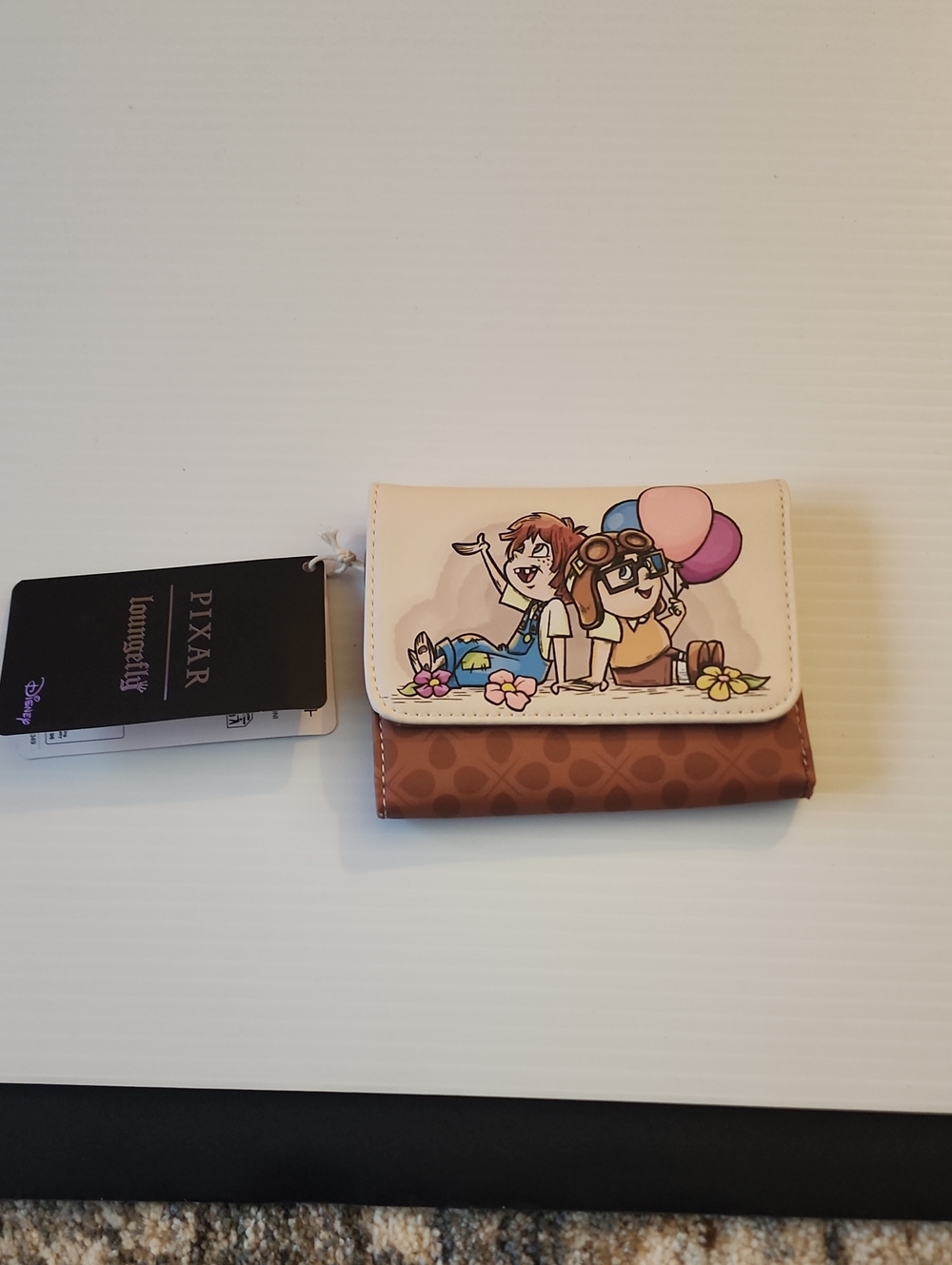 Loungefly Pixar UP Foldover Wallet with Character Art. NWT. 5×4.